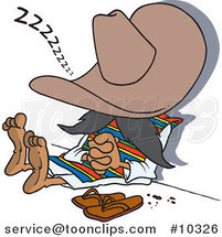 Cartoon Siesta Guy by Toonaday