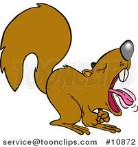 Cartoon Screaming Squirrel by Toonaday