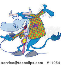 Cartoon Bull Host by Toonaday