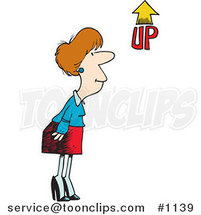 Cartoon Mean Business Woman with a Whip #11248 by Ron Leishman