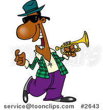 Cartoon Jazz Musician by Toonaday