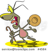 Cartoon an Entertainer Bug by Toonaday