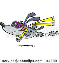 Cartoon Race Dog Running by by Toonaday