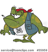 Cartoon Bad Toad by Toonaday