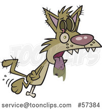 Cartoon Zombie Cat Drooling and Walking by Toonaday