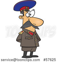 Cartoon Guy, Joseph Stalin, Standing with His Hands Behind His Back by Toonaday