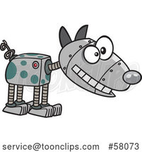 Cartoon Robotic Dog by Toonaday