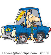 Cartoon Deceptive Car Salesman by Toonaday