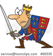 Cartoon Guy, Henry V, in Battle by Toonaday