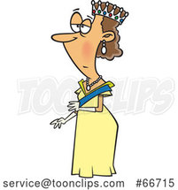 Cartoon Unenthusiastic Queen by Toonaday