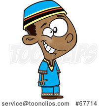 Clipart Cartoon South African Boy by Toonaday