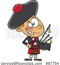 Clipart Cartoon Scottish Boy by Toonaday
