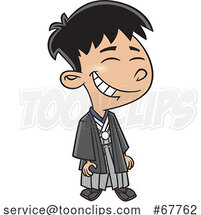 Clipart Cartoon Japanese Boy by Toonaday