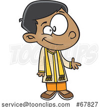 Cartoon Indian Boy by Toonaday