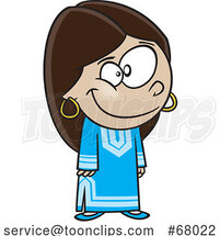 Cartoon Moroccan Girl by Toonaday