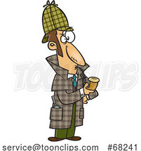 Cartoon Sherlock Holmes by Toonaday