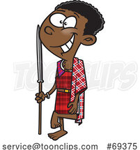 Cartoon Boy from Kenya by Toonaday