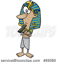 Cartoon Ancient Egyptian Pharaoh Ramesses II by Toonaday