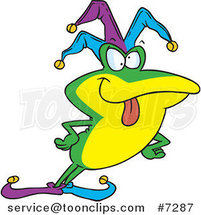 Cartoon Frog Fool by Toonaday