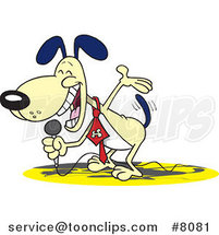 Cartoon Comedian Dog by Toonaday