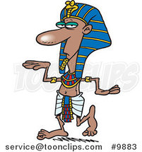 Cartoon Dancing Pharoh by Toonaday