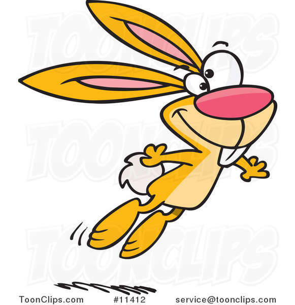 Jumping Easter Bunny