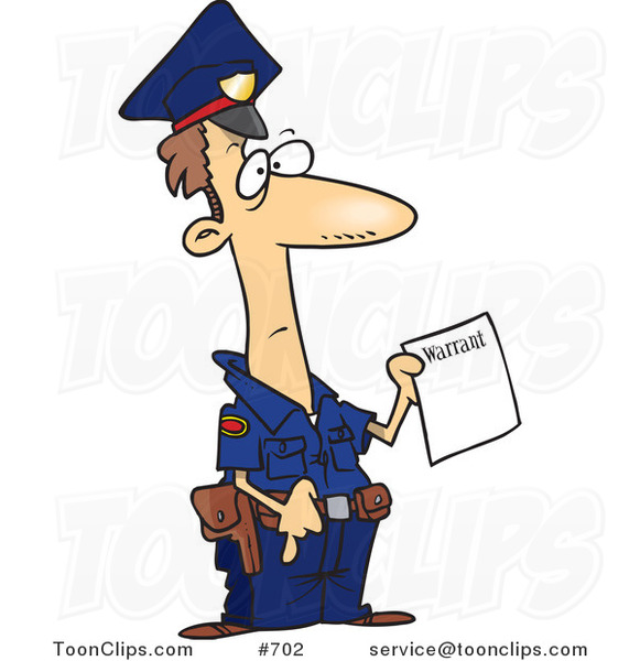 A Cartoon Policeman