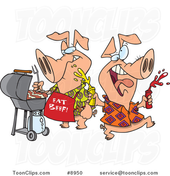 pig eating clipart - photo #38