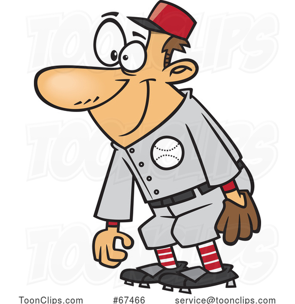 Cartoon Baseball Player