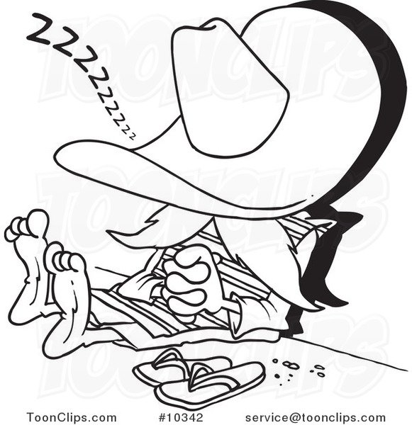 cartoon-black-and-white-line-drawing-of-a-siesta-guy-by-ron-leishman-10342.jpg