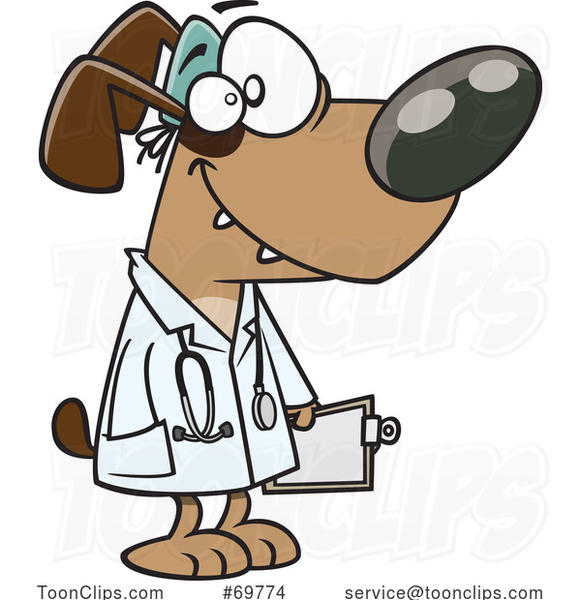 Cartoon Dog Doctor