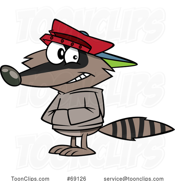 Cartoon Shifty Raccoon