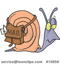 Cartoon Snail Mail by Toonaday