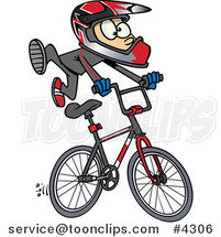 Cartoon BMX Boy by Toonaday