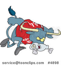 Cartoon Longhorn Bull by Toonaday