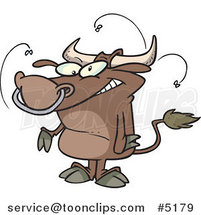 Cartoon Stinky Bull by Toonaday