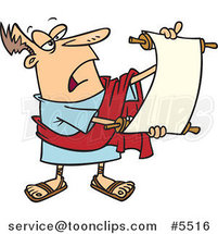 Cartoon Roman Crier by Toonaday