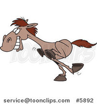 Cartoon Galloping Horse by Toonaday