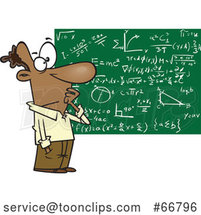 Cartoon Mathematician by Toonaday