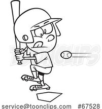 playing baseball cartoon