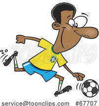 Cartoon Soccer Legend by Toonaday