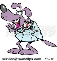 Cartoon Dog Doctor by Toonaday