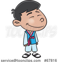 Cartoon Korean Boy by Toonaday
