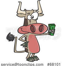 Cartoon Cash Cow by Toonaday