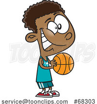 Cartoon Basketball Boy by Toonaday