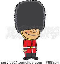 Cartoon British Guard Boy by Toonaday