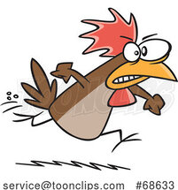 Cartoon Irate Chicken by Toonaday