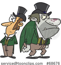 Cartoon Dr Jekyll and Mr Hyde by Toonaday
