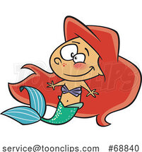 Clipart Cartoon Mermaid by Toonaday