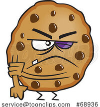 Cartoon Tough Cookie by Toonaday